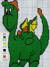 Дракоша - Схема для вышивания крестиком