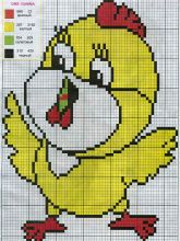 Юный певец - Схема для вышивания крестиком