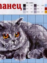 Британец - Схема для вышивания крестиком