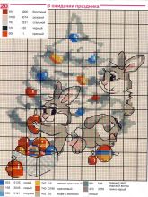 В ожидании праздника - Схема для вышивания крестиком