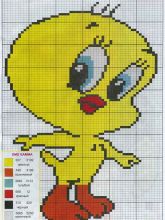 Гордая птица - Схема для вышивания крестиком