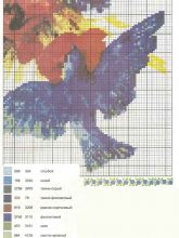 Без кисти и красок - Схема для вышивания крестиком