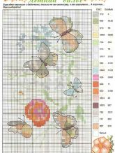 Летний вальс - Схема для вышивания крестиком