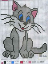 Мурлыка - Схема для вышивания крестиком