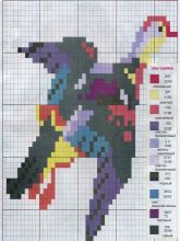 Утка - Схема для вышивания крестиком