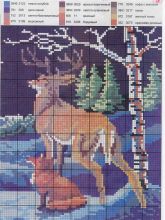 Рождественская звезда - Схема для вышивания крестиком