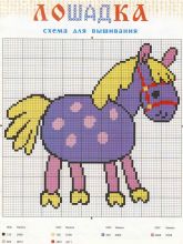 Лощадка - Схема для вышивания крестиком