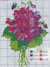 Букетик - Схема для вышивания крестиком