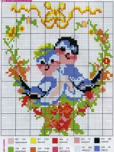 Сладкая парочка - Схема для вышивания крестиком