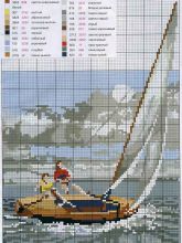 Сильный ветер - Схема для вышивания крестиком