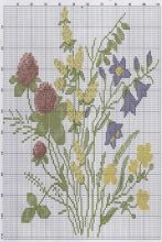 Схема для вышивки - полевые цветы