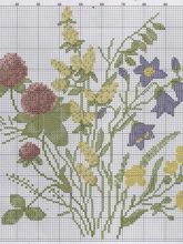 Схема для вышивки - полевые цветы