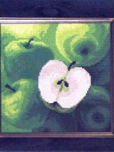 Вышивка Натюрморт-Яблоко