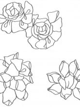 Схема №101 для вышивания лентами