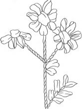 Схема №109 для вышивания лентами