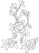 Схема №12 для вышивания лентами