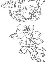 Схема №123 для вышивания лентами