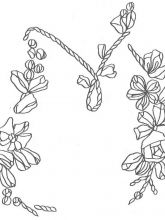 Схема №124 для вышивания лентами