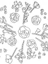 Схема №130 для вышивания лентам