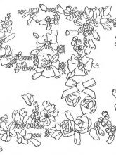 Схема №136 для вышивания лентам