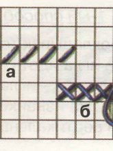 Схема вышивания горизонтальными рядами снизу вверх 1