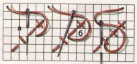 Схема вышивания диагональных рядов 6