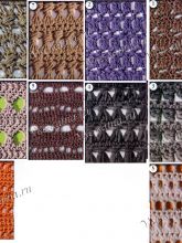 Десять ажурных узоров крючком, фото