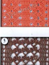 Два ажурных узора крючком, фото