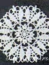 Круглый мотив крючком, фото