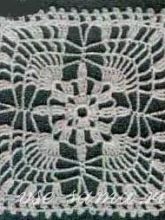 Мотив крючком - Ажурный квадрат, фото