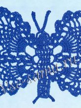 Узор - Синяя бабочка, фото