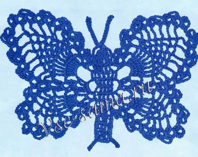 Узор - Синяя бабочка, фото