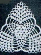 Треугольный мотив крючком, фото