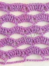 Узор крючком - сирень, фото