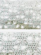 Узор крючком - волны из ажура, фото