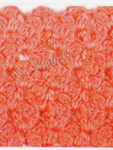 Узор плотный из пышных столбиков, фото