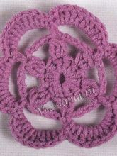 Мотив крючком - цветок 1