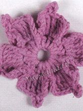 Мотив крючком - цветок 2
