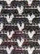 Плотный узор крючком, фото