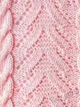 Узор - косы спицами