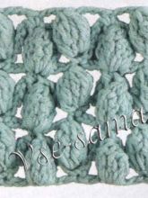 Узор крючком - шишечки, фото