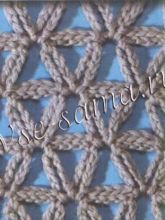 Узор крючком - звездочки