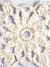 Узор крючком - Цветочные мотивы 1