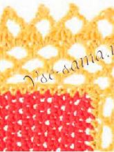 Узор крючком - Острое пико, фото