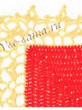 Узор крючком - Редкая решетка, фото