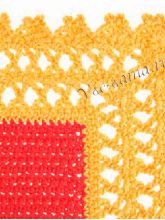 Узор крючком - Скрещенные столбики, фото