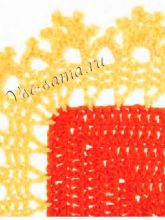 Узор крючком - Веерная обвязка, фото