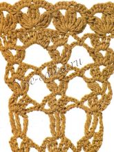 Узор крючком - кружевная планка, фото