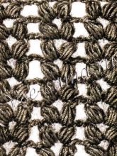 Узор крючком - столбики из снопиков, фото