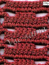 Узор с чередованием ажурных и плотных полос 3, фото